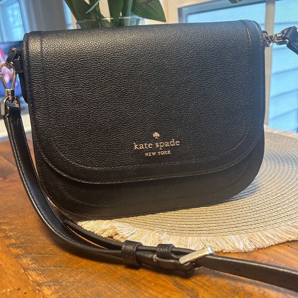 Kate Spade Black Leather Crossbody Bag